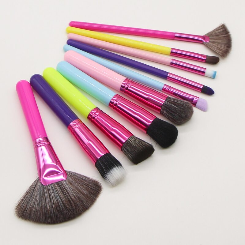 

10pcs Makeup Brush Set, Multicolor
