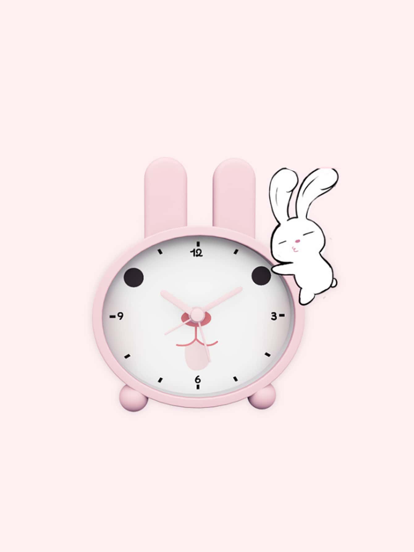 알람시계 시계 - 핑크 - 보기 1