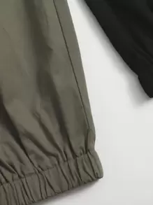 SHEIN Boys 2 Pack Letter Patched Trousers - Multicolor - View 3