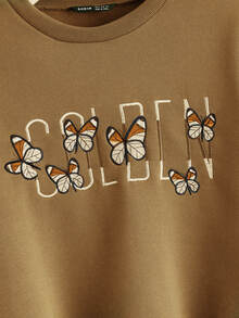 Golden sweatshirt shein Clearance