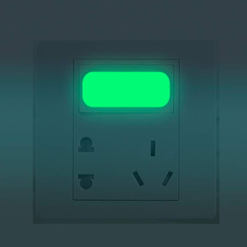 

10pcs Luminous Switch Sticker, Green