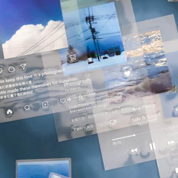 

15sheets Random Landscape Print Sticker, Multicolor