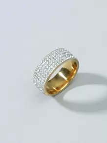 Anel de decoração de strass masculino