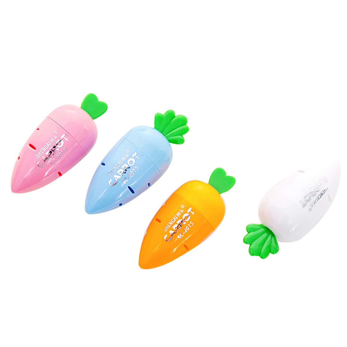 

1pc Random Carrot Shaped Pencil Sharpener, Multicolor