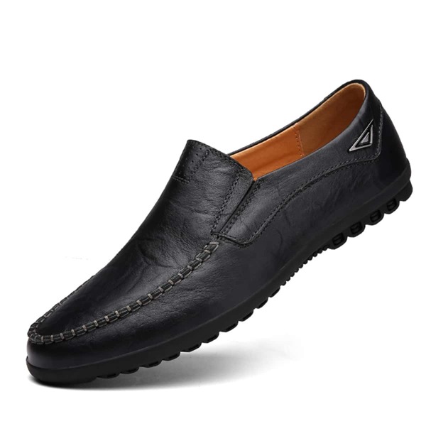 

Men Minimalist Slip On Loafers, Black