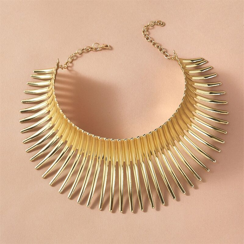

Tassel Charm Choker, Gold