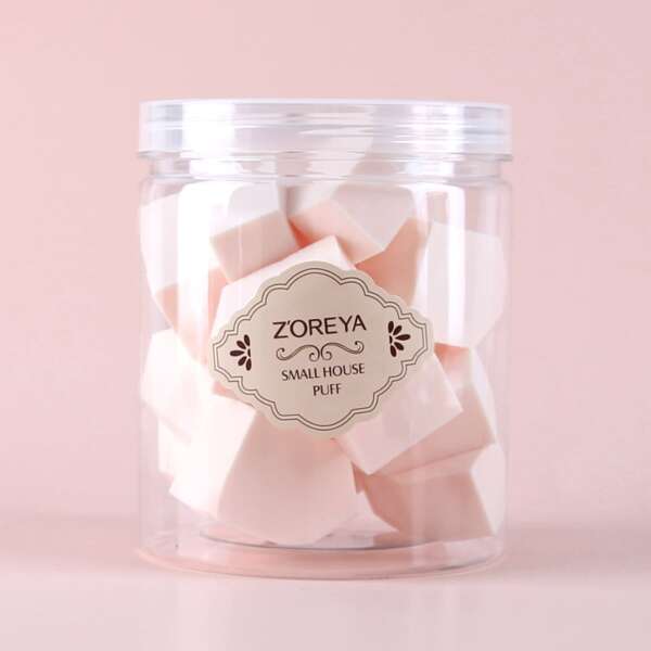 

15pcs Makeup Puff, Baby pink