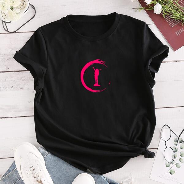 

Figure Graphic Tee, Black