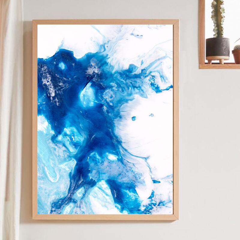 

Graphic Print Wall Painting Without Frame, Multicolor