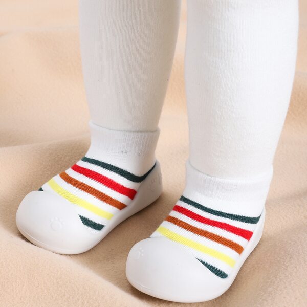 

Baby Boy Striped Knit Sneakers, Multicolor