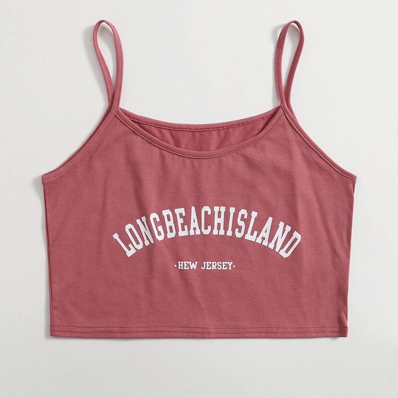 

Letter Crop Tee, Redwood