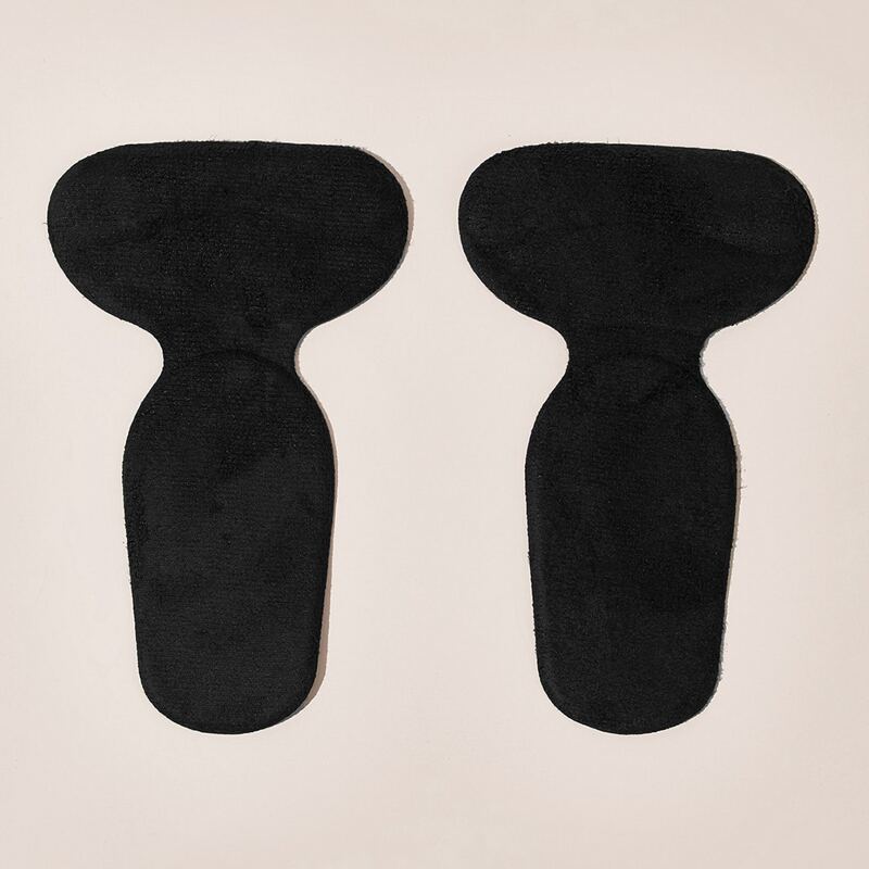 

1pair Solid Heel Protector, Black