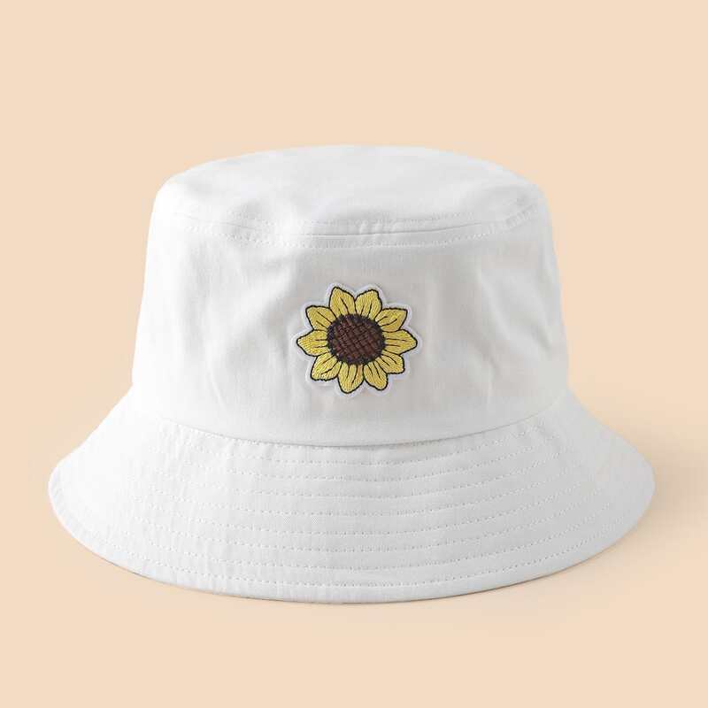 

Sunflower Patch Decor Bucket Hat, White