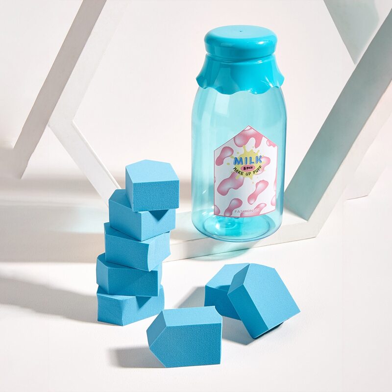 

8pcs Makeup Puff, Blue