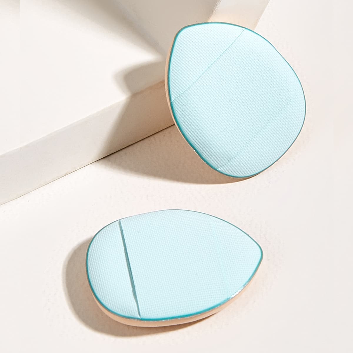 

2pcs Makeup Puff, Blue