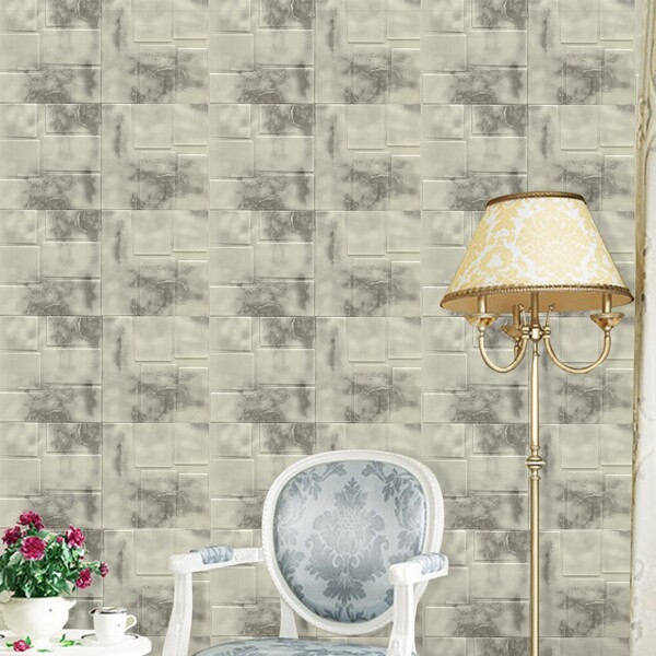 

1sheet 3D Brick Pattern Polyfoam Wallpaper Sticker, Multicolor