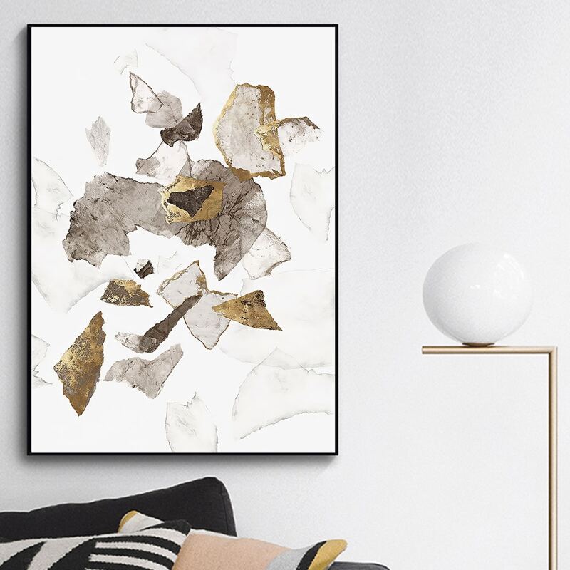 

Graphic Print Wall Painting Without Frame, Multicolor