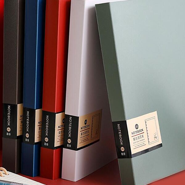 

1pc Random Color Loose-leaf Notebook, Multicolor