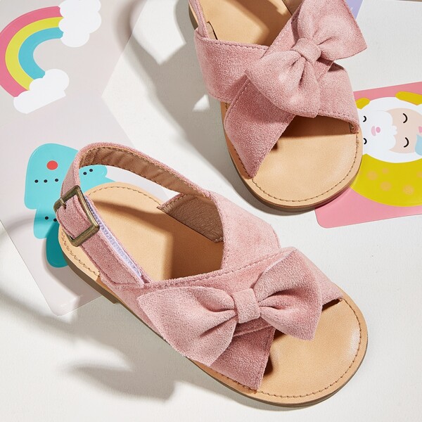 

Toddler Girls Bow Decor Slingback Sandals, Pink