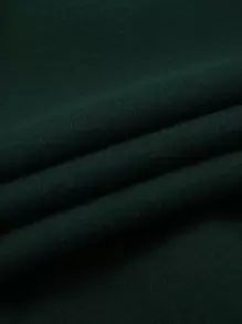 SHEIN EZwear Kangaroo Pocket Thermal Lined Drawstring Hoodie - Dark Green - View 8