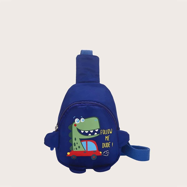 

Kids Cartoon Graphic Sling Bag, Blue