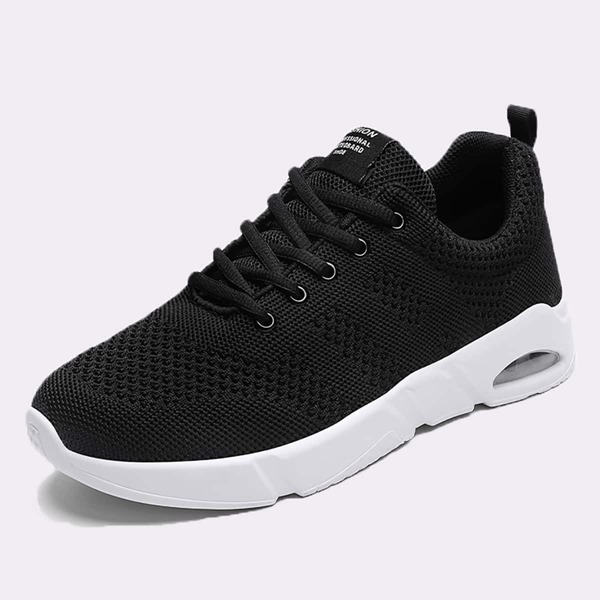 

Men Knit Air Cushion Sneakers, Black