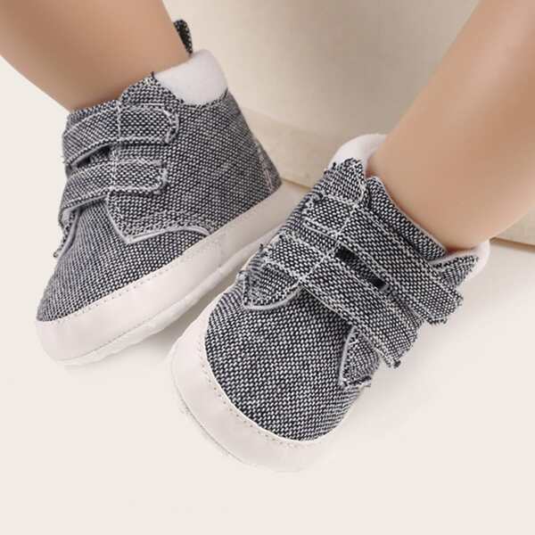 

Baby Boy Velcro Strap High Top Sneakers, Grey