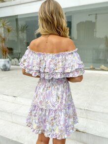 Eilly Bazar Đầm phân lớp Hoa Boho - Nhiều màu - Xem 2