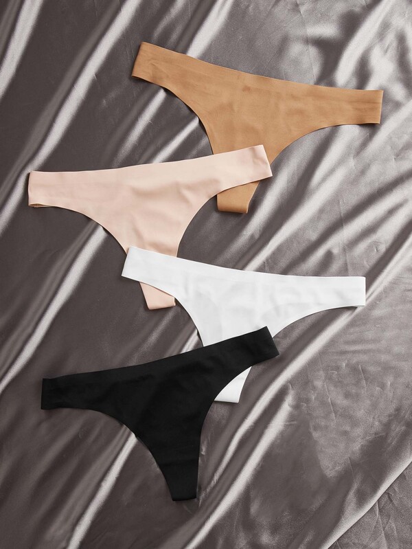 4packs Seamless Microfiber Sexy Panties Set