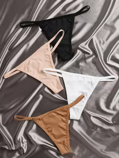 Одноцветный Трусики - Топ-100 товаров на SHEIN