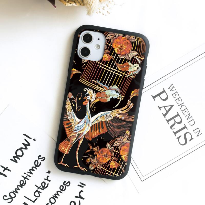 

Phoenix & Floral iPhone Case, Multicolor