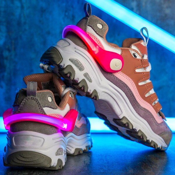 

1pair Rainbow LED Running Sneaker Light, Multicolor