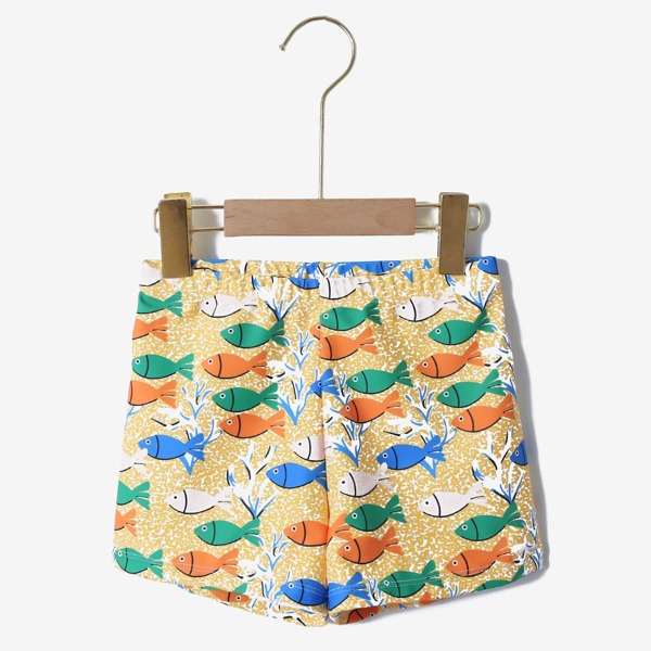 

Boys Fish Graphic Swim Trunks, Multicolor