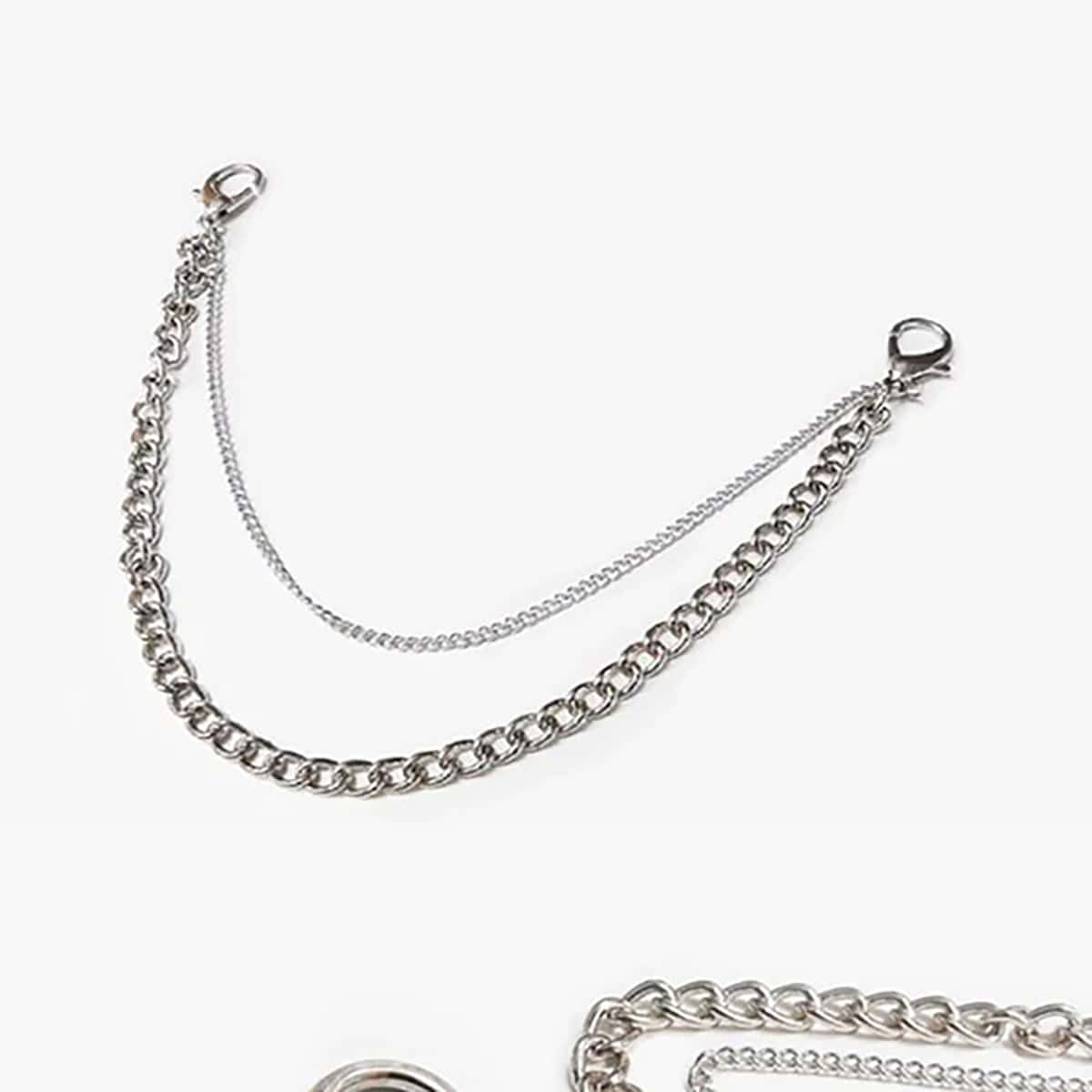 

Layered Pants Chain, Silver