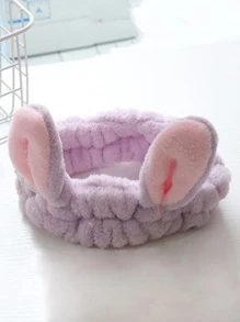 Diadema de baño con diseño de oreja - Morado - Ver 2