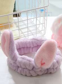 Diadema de baño con diseño de oreja - Morado - Ver 3