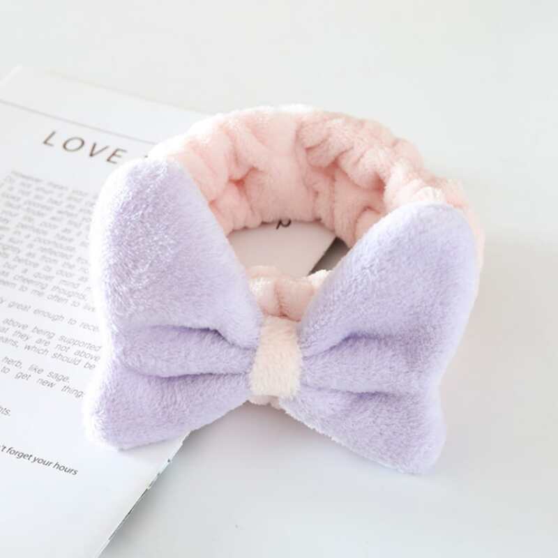 

Bow-knot Decor Bath Headband, Multicolor