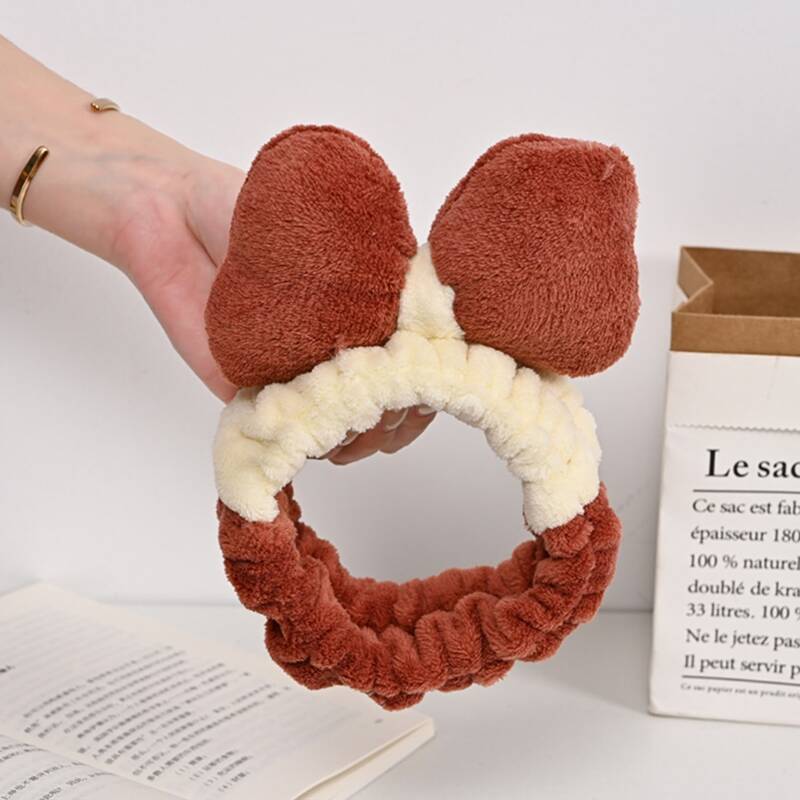 

Bow-knot Decor Bath Headband, Multicolor