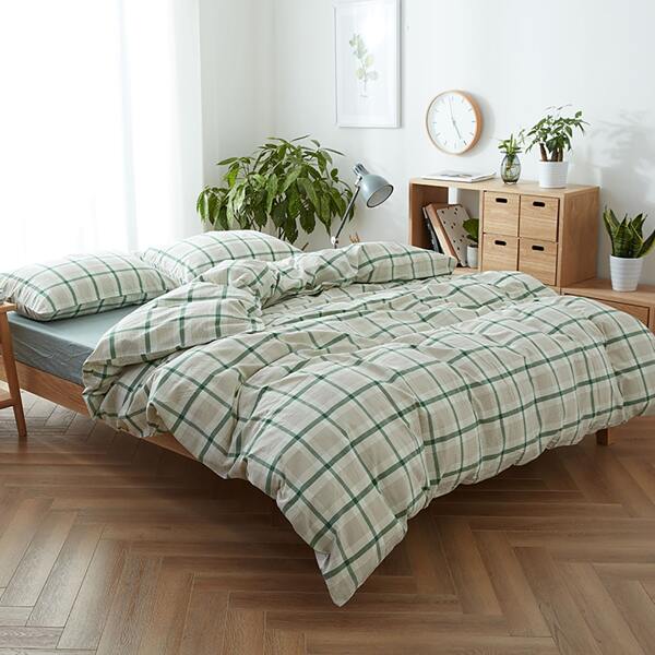 

Plaid Pattern Duvet Cover Set Without Filler, Multicolor
