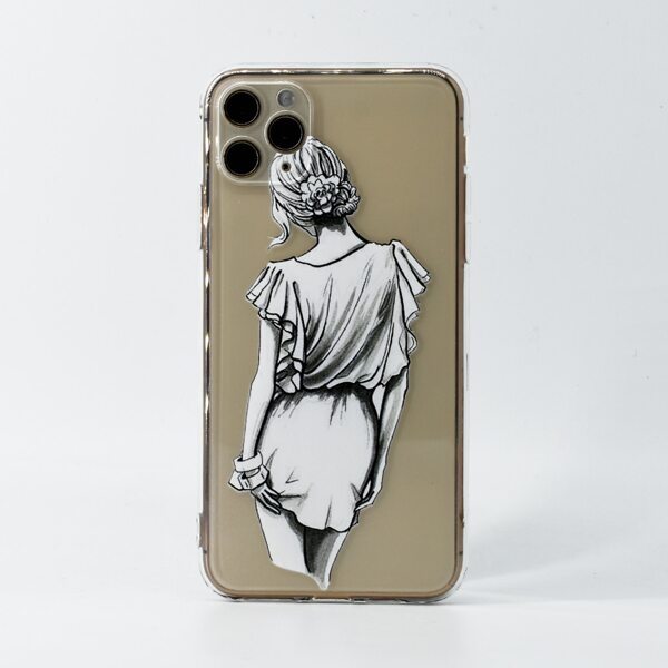 

Girl Print Clear iPhone Case