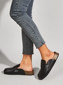 Minimalist Wide Fit Loafer Mules