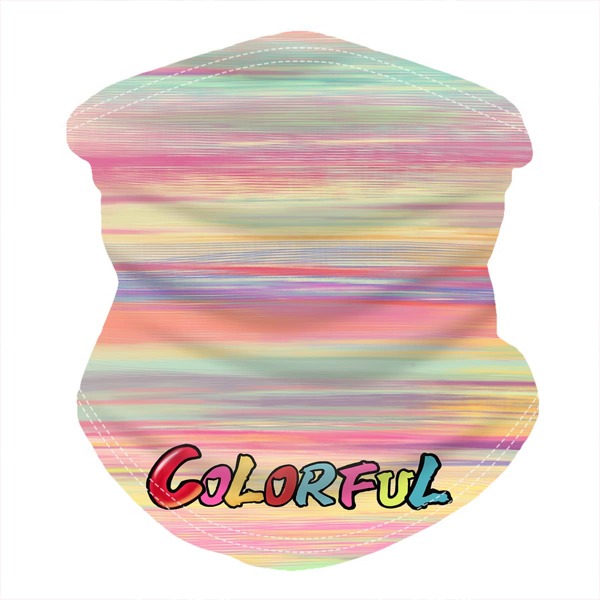 

Letter Graphic Sun Protection For The Face, Multicolor