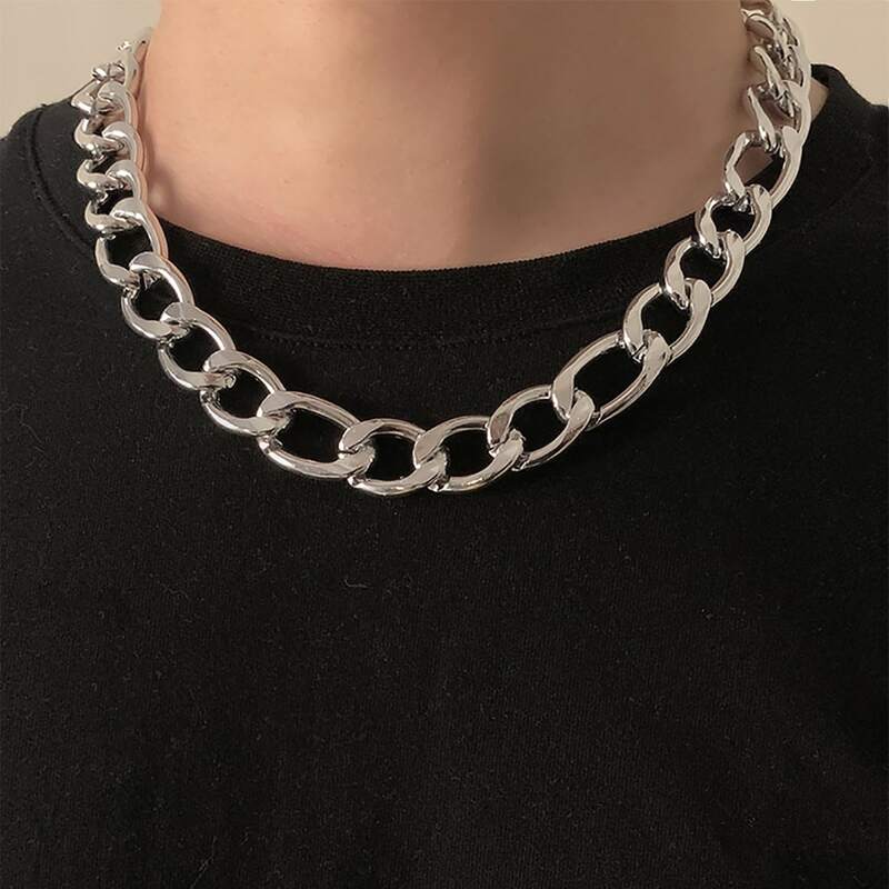 

Chunky Chain Necklace, Silver
