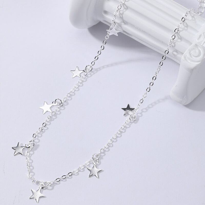 

Star Charm Necklace, Silver