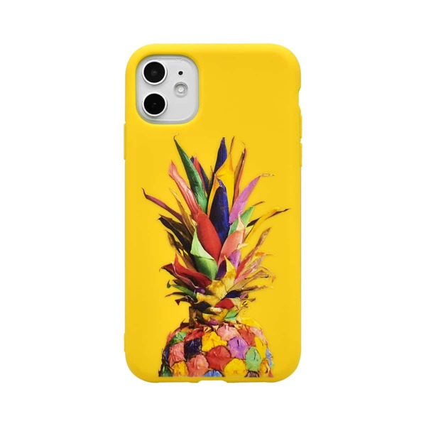 

Чехол для iPhone с узором ананаса, Многоцветный