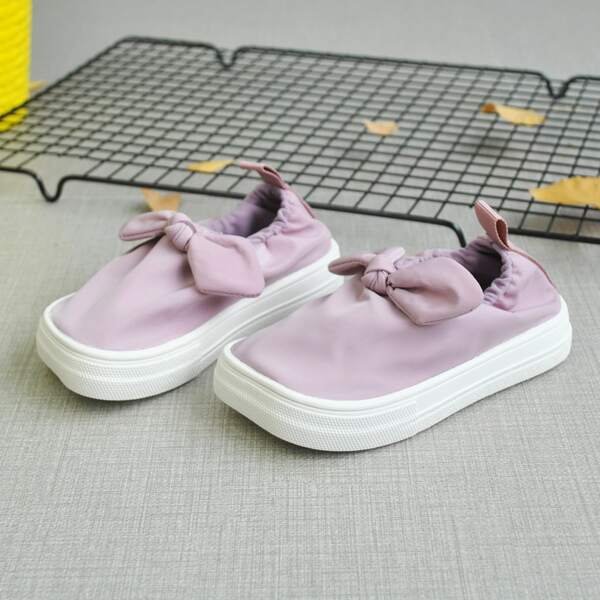 

Toddler Girls Knot Decor Flats, Pink