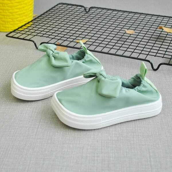 

Toddler Girls Knot Decor Flats, Green