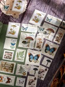 2シート ミックスパターン ランダム ステッカー - マルチカラー - チェックする 4