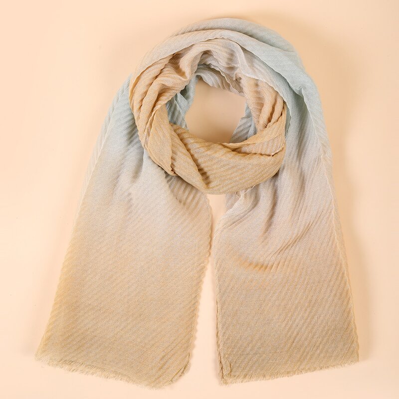 

Ombre Pleated Scarf, Multicolor
