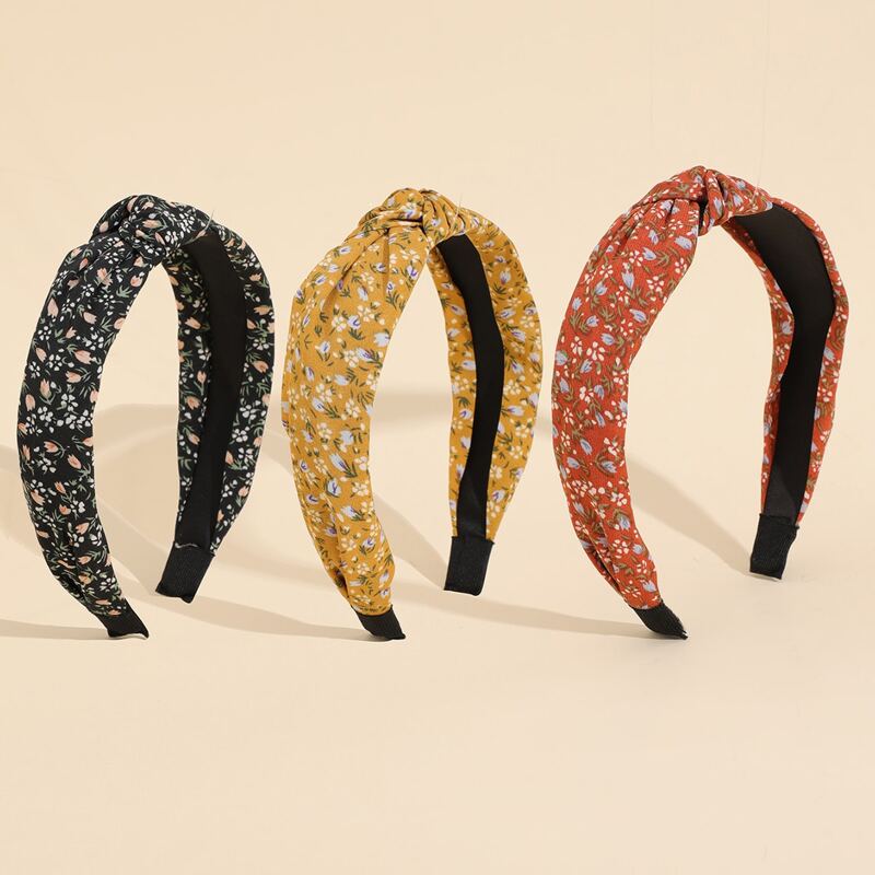 

3pcs Ditsy Floral Print Hair Hoop, Multicolor
